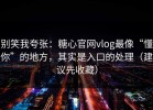 别笑我夸张：糖心官网vlog最像“懂你”的地方，其实是入口的处理（建议先收藏）