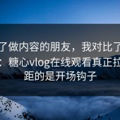我问了做内容的朋友，我对比了很多账号：糖心vlog在线观看真正拉开差距的是开场钩子