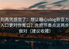 别再凭感觉了：想让糖心vlog新官方入口更对你胃口？先把节奏点这两步做对（建议收藏）
